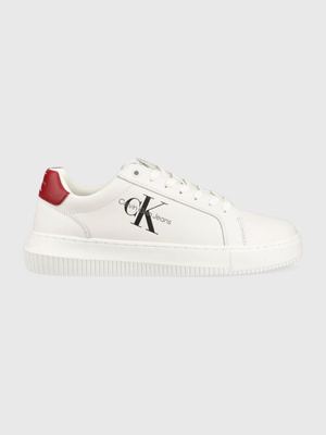 Calvin Klein pánské bílé kožené tenisky CHUNKY - 45 (03A)