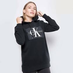 Calvin Klein dámská černá mikina s kapucí Hoodie