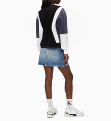 Calvin Klein dámská černobílá mikina Color Block - XS (BAE)