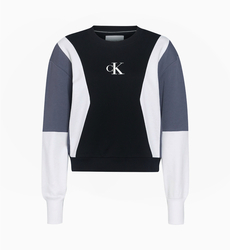 Calvin Klein dámská černobílá mikina Color Block - XS (BAE)