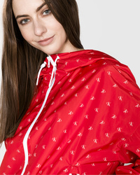 Calvin Klein dámská červená bunda Monogram - L (645)