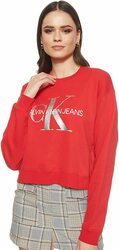 Calvin Klein dámská červená mikina Silver - M (688)