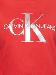 Calvin Klein dámská červená mikina Silver - M (688)