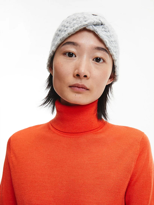 Calvin Klein dámská šedá čelenka - OS (PAA)