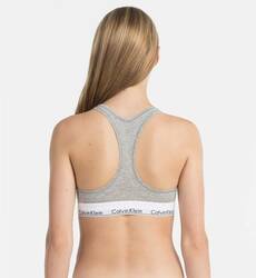 Calvin Klein dámská šedá podprsenka Bralette - XS (020)