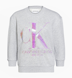 Calvin Klein dámská šedá mikina Iridescent - XS (P01)