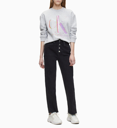 Calvin Klein dámská šedá mikina Iridescent - XS (P01)