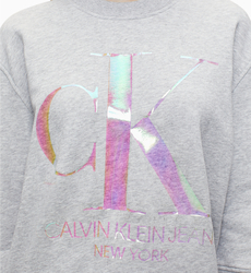 Calvin Klein dámská šedá mikina Iridescent - XS (P01)