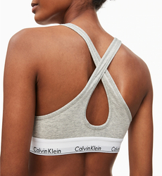 Calvin Klein dámská šedá podprsenka Bralette - S (020)