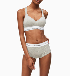 Calvin Klein dámská šedá podprsenka Bralette - S (020)