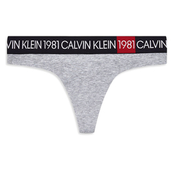 Calvin Klein dámská šedá tanga - XS (020)