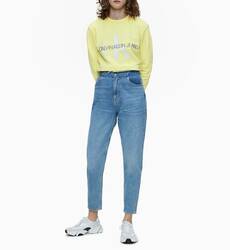 Calvin Klein dámská žlutá mikina Monogram - XS (ZHH)