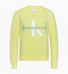 Calvin Klein dámská žlutá mikina Monogram - L (ZHH)