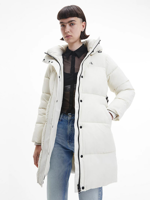 Calvin Klein dámská krémová bunda - XS (ACF)