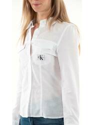 Calvin Klein dámská bílá košile Long - XS (YAF)
