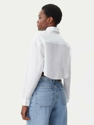 Calvin Klein dámská bílá košile - S (YAF)
