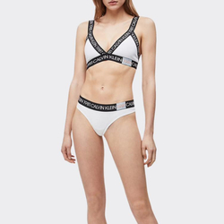 Calvin Klein dámská bílá sportovní podprsenka - XS (100)