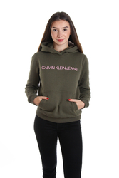 Calvin Klein dámská khaki mikina Hoodie
