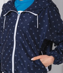 Calvin Klein dámská modrá bunda Monogram - XS (496)
