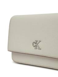 Calvin Klein dámská smetanová kabelka Minimal - OS (WGY)