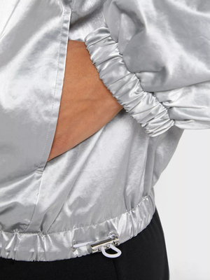 Calvin Klein dámská stříbrná bunda - XS (0IN)