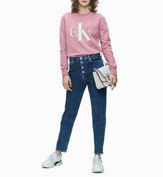 Calvin Klein dámská starorůžová mikina Monogram - XS (VAZ)