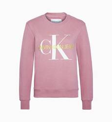 Calvin Klein dámská starorůžová mikina Monogram - XS (VAZ)