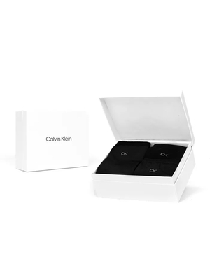 Calvin Klein dámské černé ponožky 3 pack - ONESIZE (BLA)