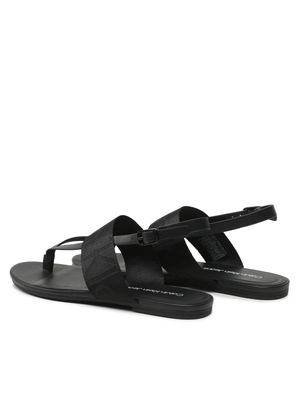 Calvin Klein dámské černé sandály FLAT SANDAL TOEPOST WEBBING - 36 (BDS)