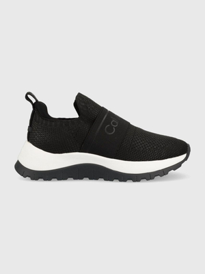 Calvin Klein dámské černé tenisky KNIT RUNNER SLIP ON - 37 (BEH)