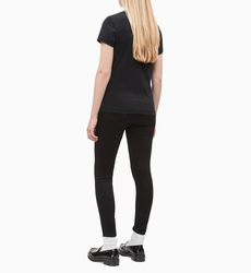 Calvin Klein dámské černé tričko Monogram - L (099)