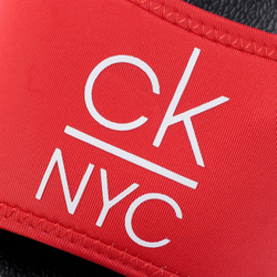 Calvin Klein dámské červené pantofle - 35/36 (XBG)
