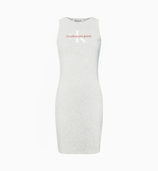 Calvin Klein dámské šedé strečové šaty  - L (P01)