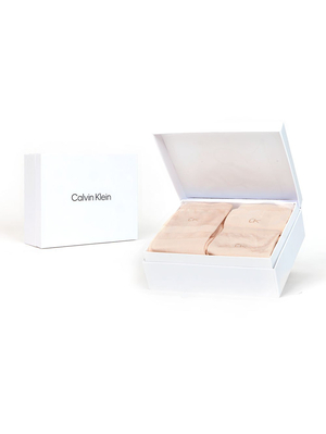 Calvin Klein dámské béžové ponožky 3 pack - ONESIZE (BEI)
