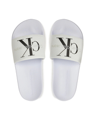 Calvin Klein dámské bílé pantofle - 36 (01W)