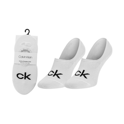 Calvin Klein dámské bílé ponožky - ONE (002)