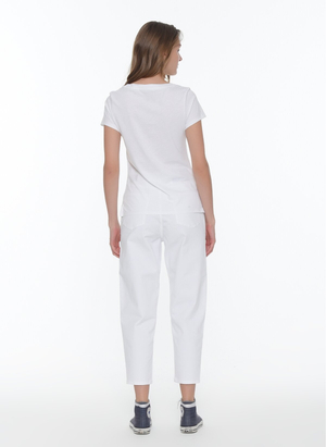 Calvin Klein dámské bílé tričko - S (YAF)