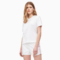 Calvin Klein dámské bílé tričko Tape - XS (112)