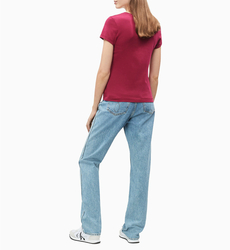 Calvin Klein dámské bordové tričko Monogram - XS (509)