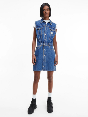 Calvin Klein dámské džínové šaty - XS (1A4)
