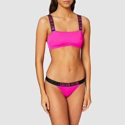 Calvin Klein dámská růžová plavková podprsenka - XS (TZ7)