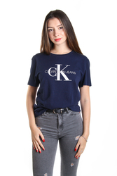 Calvin Klein dámské tmavě modré tričko Monogram