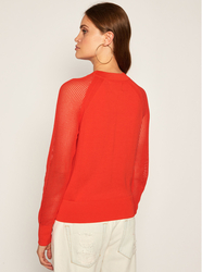Calvin Klein dámský červený svetřík - S (XA7)