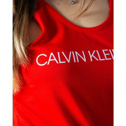 Calvin Klein dámský červený top Logo - XS (XA7)