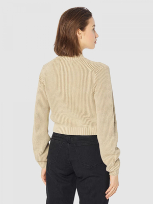 Calvin Klein dámský béžový svetr - S (PF2)