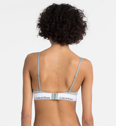 Calvin Klein dámská šedá podprsenka Triangle - S (020)