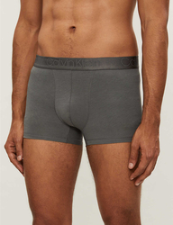 Calvin Klein pánské tmavě šedé boxerky - S (5GS)