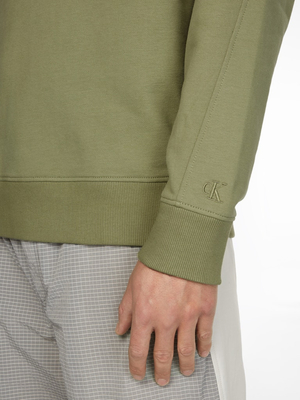 Calvin Klein pánská zelená mikina - L (L9F)