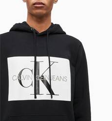 Calvin Klein pánská černá mikina s kapucí Hoodie - M (099)
