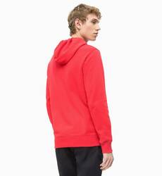 Calvin Klein pánská červená mikina s kapucí Hoodie - XL (645)